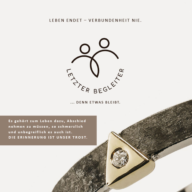 Prospekt Letzter-Begleiter - Erinnerung der besonderen Art